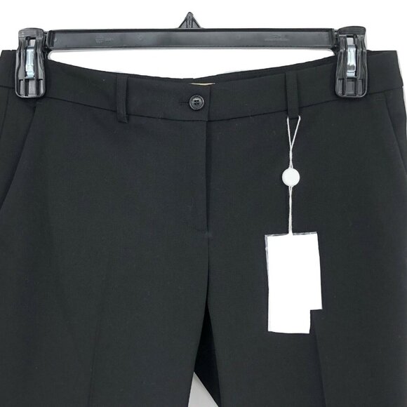Michael Kors Tailored Capri Pants Skimmer Sz 6 Black $595 New - Picture 2 of 3